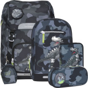 Beckmann Classic Maxi 28 Beckmann Classic Maxi 28 L Schulrucksack Set 5-tlg. Camo Rex Black