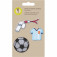 Lässig Woven Sticker Stick on Football