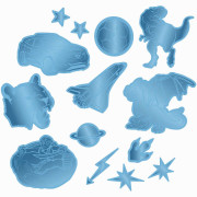 Step by Step Step by Step Reflektierendes Sticker-Set Blau