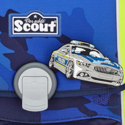 Scout Schulranzen Lightweight DIN Blue Police