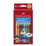 Faber-Castell Farbstift Jumbo Grip Promotionetui 8+1+1