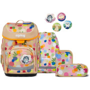 ergobag Cubo Schulranzen Set 5-tlg. Flower PowBär