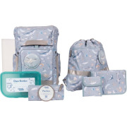 School Mood School Mood Schulranzenset 8-tlg. Rebel Air+ Aqua Nordic Collection