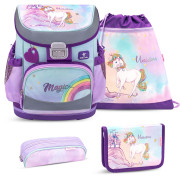 Belmil Mini-Fit Belmil Mini-Fit Schulranzenset 4-tlg. Rainbow Unicorn Magic