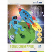 Milan Tonzeichenpapier Milan Tonzeichenpapier 702 A3 10 Farben - Block á 10 Blatt