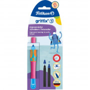 Pelikan Tintenroller griffix® Tintenschreiber für Linkshänder Lovely Pink