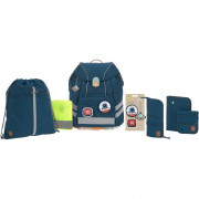 Lässig Schulranzen Set Lässig Schulranzen Set 7-tlg. Flexy Unique navy