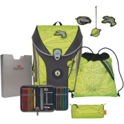 DerDieDas Schulranzen Set DerDieDas Schulranzen Set 5-tlg. ErgoFlex MAX "Superflash" Neon Fighter 2023