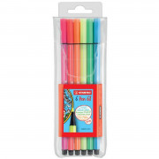 Stabilo® Fasermaler Pen Stabilo® Fasermaler Pen 68 6806-1 sortiert - Etui á 6 Stück