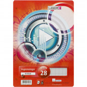 Landré Ringbucheinlagen Landré Ringbucheinlagen A4 kariert chlorfrei rechts + links mit Rand 50 Blatt