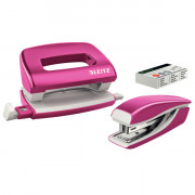 Leitz NeXXt WOW Set Leitz NeXXt WOW Set Mini-Heftgerät und -Locher Pink