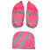 ergobag Seitentaschen Zip-Set mit Reflektorstreifen Pink für Ranzen ab 2020