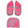 ergobag Seitentaschen Zip-Set mit Reflektorstreifen Pink fü Ranzen ab 2020