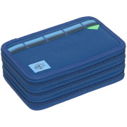 Lässig School Triple Lässig School Triple Pencil Case Unique dark blue