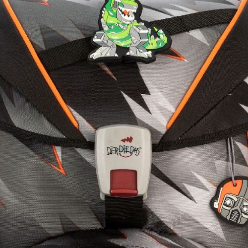 DerDieDas Schulranzen Exklusiv LED Cyber Dino