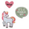 Lässig Woven Sticker Stick on Unicorn