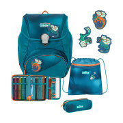 Scout Alpha Scout Alpha Schulranzen-Set 4-tlg. Exklusiv Superflash Seadragon 2023