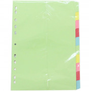 Register RC-Karton A4 Register RC-Karton A4 10-teilig 2x5 Farben BT5230 blanko