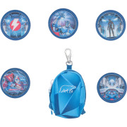 Beckmann Mini Rucksack mit Buttons Blue Lightning