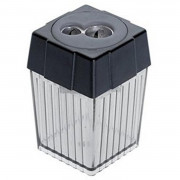 Spitzdose doppelt Spitzdose doppelt Metallspitzer quadratisch abgerundet BT902