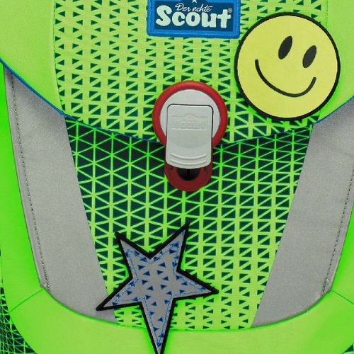 Scout Schulranzen DIN Neon Safety Green Gecko