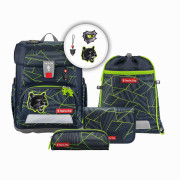 Step by Step CLOUD Step by Step CLOUD Schulranzen-Set Dark Cat Chiko 5-teilig