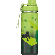 Step by Step Isolierte Edelstahl-Trinkflasche Black Cat