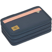 Lässig School Triple Lässig School Triple Pencil Case Unique dark blue Ocean Edition