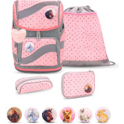 Belmil Smarty Belmil Smarty Schulranzenset 5-tlg. Pink Dots 2