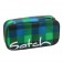 satch Schlamperbox Hip Flip Multikaro Blau Grün