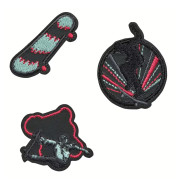 Bold Match Textile Sticker Skater
