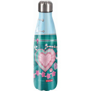 Step by Step Isolierte Step by Step Isolierte Edelstahl-Trinkflasche Glitter Heart Hazle