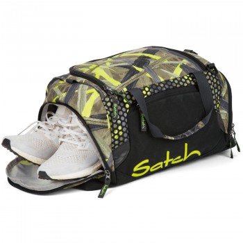 satch Sporttasche Jungle Lazer Grün Graue Streifen | Hier anschauen