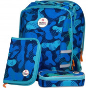 Frontbag The Double Bag Frontbag The Double Bag Schulranzen-Set Camoublue