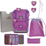 derdiedas Schulranzen Set 5-tlg. ErgoFlex Tiny Purple Unicorn