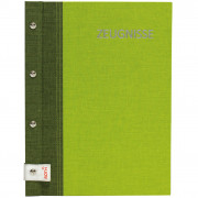 Zeugnismappe A4 Roth 88560 Bicolor mit Buchschrauben mit 12 Einlagen olivgrün