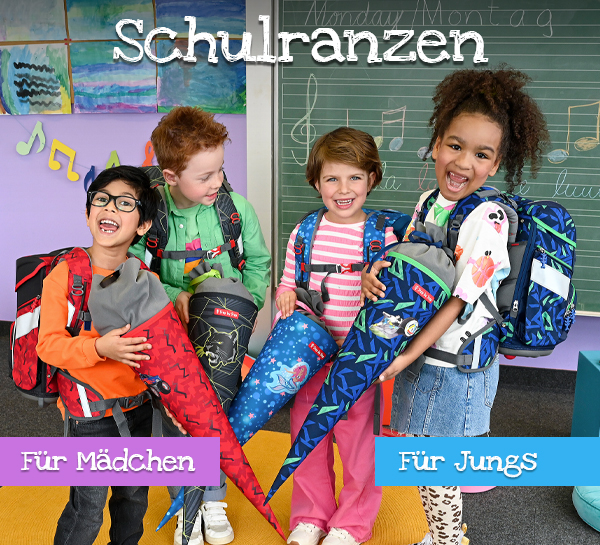 Zur Kategorie Schulranzen für Jungen und Mädchen