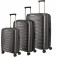 Travelite AIR BASE 3tlgs Trolley Set 4-Rad hart L/M/S Anthrazit