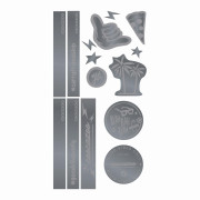 Coocazoo Reflektierendes Coocazoo Reflektierendes Sticker-Set "Silver"