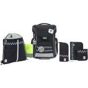 Lässig Ranzenset 7-tlg. Lässig Ranzenset 7-tlg. Slim Unique black
