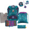 DerDieDas Ergoflex Superflash Schulrucksack Set 5-tlg. Fairy Flower