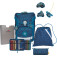 DerDieDas Schulranzen Set 5-tlg. Ergoflex Easy Blue Speed 2023