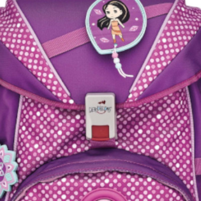 DerDieDas Schulranzen Purple Dots