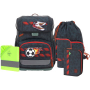 Lässig Ranzenset 6-tlg. Light Unique Football deep blue