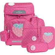 Beckmann Plus Air Schulranzen-Set 6-tlg. Strawberry