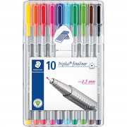 Fasermaler Staedtler 323 Triplus Color 10er-Box mit 10 Farben