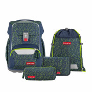 Step by Step BASIS Step by Step BASIS Schulranzen-Set Green Geometric 4-tlg.