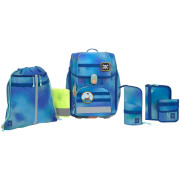 Lässig Ranzenset 7-tlg. Lässig Ranzenset 7-tlg. Boxy Unique gradient green/blue