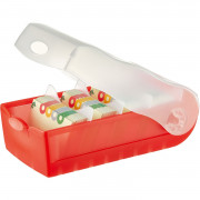 HAN Karteibox CROCO A8 HAN Karteibox CROCO A8 998 transluzent/rot incl. 100 Karten u. 5 Stützen