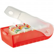 HAN Karteibox CROCO A7 HAN Karteibox CROCO A7 997 transluzent/rot mit 5 Stützen und 100 Karten